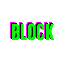 Block Sticker by Rebel Dawg