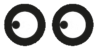 Eyes Looking Sticker by oohnoo