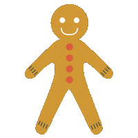 Gingerbread Sticker by Artesane