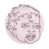 Baby Kbb Sticker by Andrew Bell
