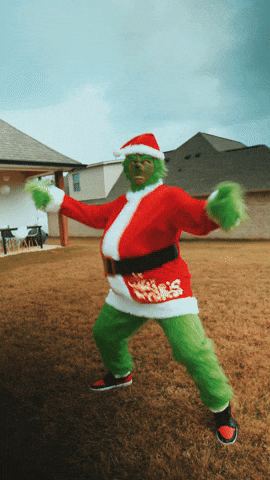 The Grinch Happy Dance GIF by Dear Silas Find Share on GIPHY