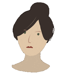 Confused Hard Times Sticker by Alisa K.