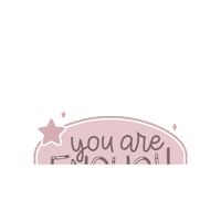 You Are Enough Sticker by Andie
