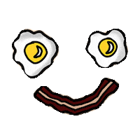 breakfast egg STICKER by imoji