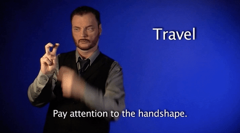sign language travel GIF by Sign with Robert