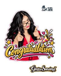 React Congrats Sticker by Global Tara Entertainment