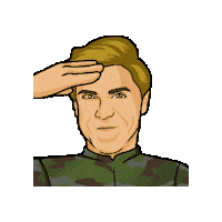 stanleymc salute military josh stanley Sticker