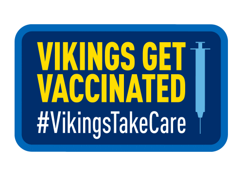 Vikings Get Vaccinated Sticker by Augustana College