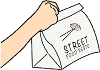 konstantinosdimas hurry up street food dumplin konstantinos dimas Sticker