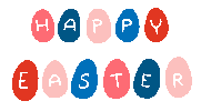 Happy Easter Eggs Sticker by PokaDesign