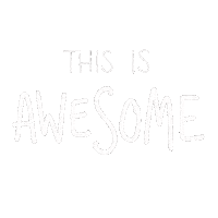 alotandacouple white awesome this is awesome alotandacouple Sticker
