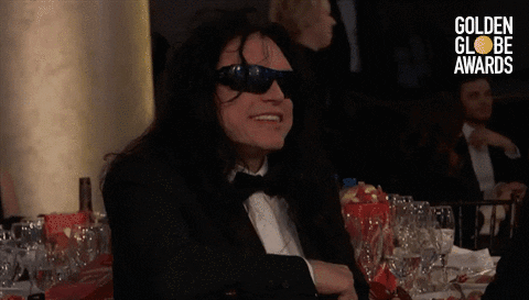 tommy wiseau smile GIF by Golden Globes