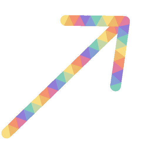 Rainbow Arrow Sticker