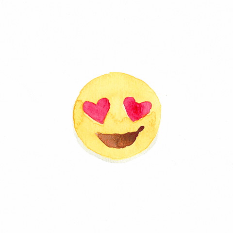 emoji flirting GIF