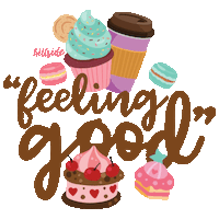 feel good hillside Sticker