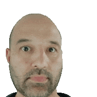 aaronbeardnz crazy guy busy bald Sticker