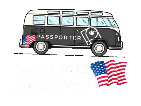 california roadtrip Sticker by Passporter