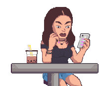 Pixel Selfie Sticker by psjati