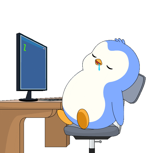Tired Work From Home Sticker by Pudgy Penguins