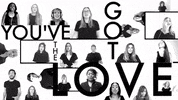 somevoicessing love friends black and white singing GIF
