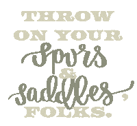 Cowgirl Saddle Up Sticker by Molly Virginia Morris Photography