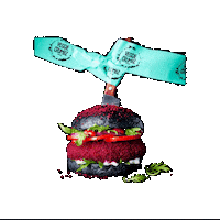 VeggieCrumbz yummy hungry vegan burger Sticker