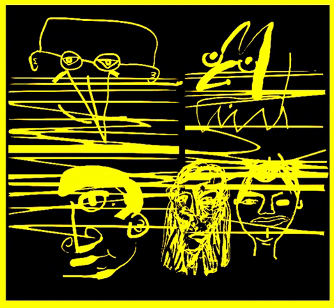 Faces GIF by lettrist