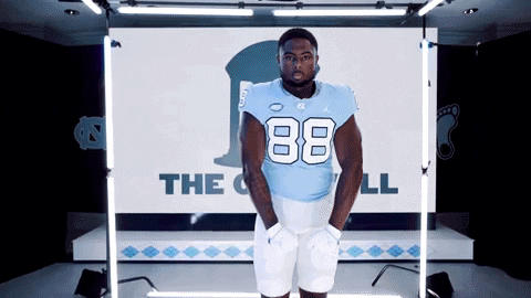 North Carolina Football GIF by UNC Tar Heels