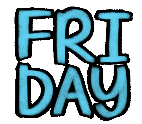 Friday Weekend Sticker by AlwaysBeColoring