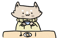 Cat Coffee Sticker