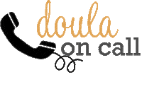 doulamoedergevoel phone call letsgo pregnant Sticker