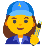 Emoji Worker Sticker