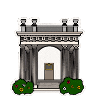Guelph Portico Sticker by @UniversityOfGuelph