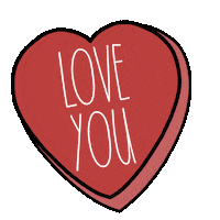 I Love You Heart Sticker