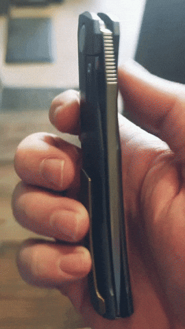 nilknarf1 sharp knife folding knife flipper knife titanium folding knife GIF