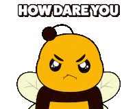 Angry Excuse Me Sticker by Plan Bee Studios
