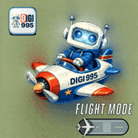 Flying Cartoon Character GIF by Digi 995
