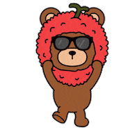 Happy Hip Hop Sticker by LYCHEE AND FRINEDS