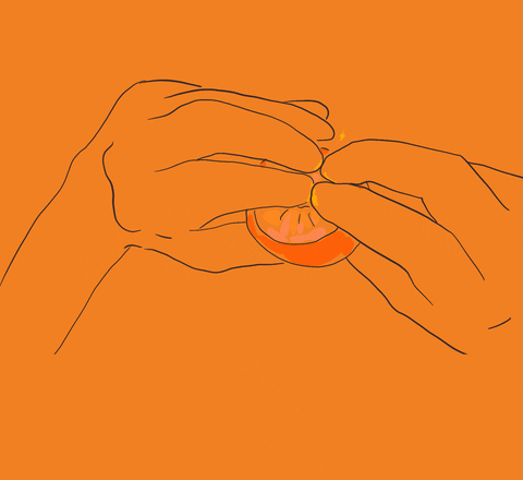 Orange Love GIF by Gifes Con Ensalada