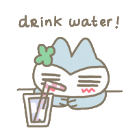 Relaxed Drink Water Sticker