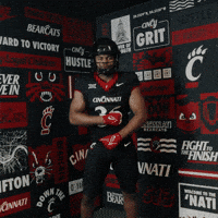 Cincinnati Football Willie GIF by Cincinnati Bearcats