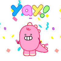 Happy Yahoo Sticker by DINOSALLY