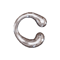 3D Metal Sticker by Carol Civre