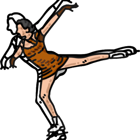 carteblanchelabs giphyupload figureskating figure skater figureskater Sticker