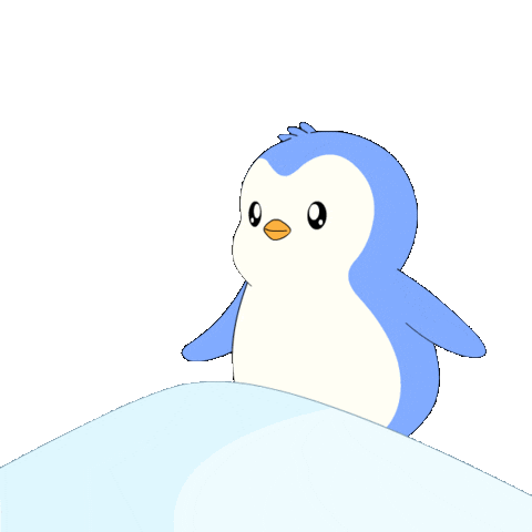 Happy Green Flag Sticker by Pudgy Penguins