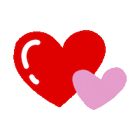 I Love You Hearts Sticker by DIVE INN - Die Innovationsagentur