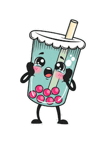 Boba Love Sticker by ABGEBRÜHT