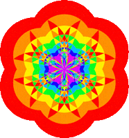 Rainbow Flower Sticker