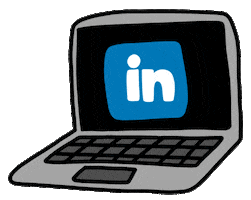 La-Magus laptop linkedin gabsdenegri Sticker