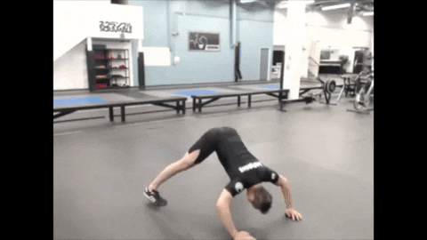 ritchieyip giphygifmaker bodyweight exercises pike position push up GIF